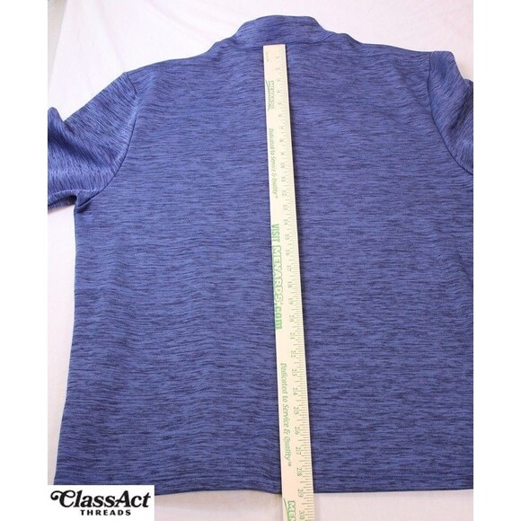 Callaway Men's Golf 1/4 Button Up Pullover Sweater Blue Fleece Lined SZ XXL - Picture 5 of 9